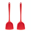 2pcs Non-stick High Temperature Resistant Silicone Cookware, Style: Spatula(Red)