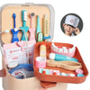 Children Wooden Simulation Medicine Box Pretend Play Toy, Colour: 25 PCS (White)