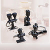 Mini Metal Keychain Coffee Utensils Decorative Pendant, Style: Dual-Head Bean Grinder Rose Gold
