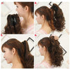 Women Curly Hair Short Ponytail Wig With Shark Clip(22H24 #)