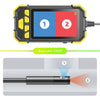 Y19 7.9mm Dual Lens Hand-held Hard-wire Endoscope with 4.3-inch IPS Color LCD Screen, Cable Length:2m(Yellow)