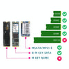 SATA 22PIN To MSATA Or M.2 NGFF SATA Card 2 In 1 SSD Converter Card Only Card