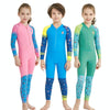 DIVE & SAIL LS-18822 Children Diving Suit Outdoor Sunscreen One-piece Swimsuit, Size: XXL(Girl Green)