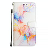 For Asus Zenfone 11 Ultra PT003 Marble Pattern Flip Leather Phone Case(Galaxy Marble White)