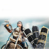 Motorcycle Waterproof Aluminum Shell Bluetooth Handle Stereo Speaker, Support BT/MP3/FM/TF(Gold)