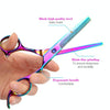 Professional Hair Cutting Scissor Hairdressing Kit Thinning Scissors Barber(Purple ThinningSXLC-601T))