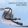 Yesido YAU35 8 Pin to 3.5mm AUX Audio Adapter Cable(Black)