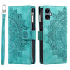 For Samsung Galaxy A06 5G Multi-Card Totem Zipper Leather Phone Case(Green)