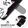 For Alcatel 1L (2021) Coloured Drawing Cross Texture Horizontal Flip PU Leather Case with Holder & Card Slots & Wallet & Lanyard(Middle Finger White Cat)