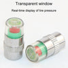 4pcs /Set Vehicle Tire Valve Caps High Precision Tire Pressure Monitoring Warning Cap, Model: Plastic Core