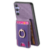 For Samsung Galaxy S20 FE Retro Splitable Magnetic Stand Card Bag Leather Phone Case(Purple)