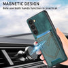For Samsung Galaxy S25 5G Denim Texture Leather Skin Phone Case with Card Slot(Green)