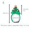 Christmas Tree Dog Headband (S) - Festive Pet Costume Accessory