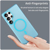 For Samsung Galaxy S25 Ultra MagSafe Frosted Translucent TPU + PC Full Coverage Phone Case(Blue)