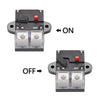 50A Auto Circuit Breaker Car Audio Fuse Holder Power Insurance Automatic Switch(Black)