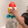 Baby Bath Shower Water Spray Rotating Rocket Beach Toys(Orange)