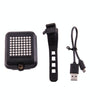 Bicycle Intelligent Wireless Control USB Rechargeable Turn Signal Light Bike Rear&#160;Brake Light with Laser & Mount Holder Strap