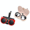 Cute And Funny PU Sunglasses Case Portable Glasses Case With Hanging Buckle, Colour: Shy Black Eyelashes