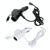 2 PCS Car 3 In 1 Charger With Cigarette Lighter Dual USB Interface With USB Mobile Phone Charging Cable(Black)
