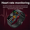 Smart Watch Ring ECG Temperature Heart Rate Blood Pressure Health Bluetooth Talking Watch, Color: Red Silicone