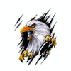 Tear Eagle 3D Car Sticker Scratch Covering Body Pull Flower Sticker, Style: Left (28.5x38cm)