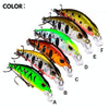 PROBEROS DW577 8003 Hook 5.3cm 4.6g Sinking Minnow Lure Long Casting Bionic Plastic Hard Bait Fishing Tackle(Color F)