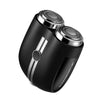 Portable Wet and Dry Double Shaving IPX7 Waterproof Electric Shaver(Black)