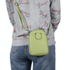 Universal Litchi Texture Phone Crossbody Bag Leather Case for 5.5-7.2 inch Phones(Green)
