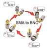 BNC to SMA Adapter 4-Pack | RF Coaxial Connector Kit