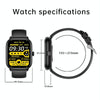 Y80 2.01 inch IPS HD Screen Smart Watch Supports Bluetooth Call / Health Monitoring(Black)
