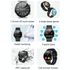 ME88 1.32 Inch Heart Rate Sleep Monitoring Smart Watch(Black Leather)