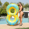 Thickened Parent-child Couple Safety Swimming Ring With Handle, Size: 42 inch Double