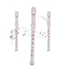5 PCS SW8 Swan 8-hole Student Children Plastic Clarinet German Treble Flute(Yellow)