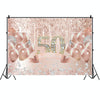 MDU05524 1.5m x 1m Rose Golden Balloon Birthday Party Background Cloth Photography Photo Pictorial Cloth
