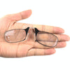 Ultra Thin High-definition Nose Resting Card Style Portable Presbyopic Hypermetropic Reading Glasses, +2.50D(Black)