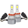2 PCS H8/H9/H11 18W 1800 LM 8000K IP68 Casnbus Constant Current Car LED Headlight with 2 COB Lamps, DC 9-36V(Ice Blue Light)