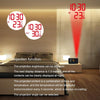Household Color Screen Temperature And Humidity Meter Weather Forecast Projection Clock, Model: US Plug