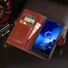 For Alcatel 1S 2019 / 5024D idewei Crazy Horse Texture Horizontal Flip Leather Case with Holder & Card Slots & Wallet(Rose Red)
