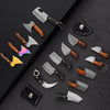 Mini Knife Keychain Portable Removal Express Pendant Accessory With Holster, Model: Axe Laser Pattern