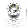 Car Tilt Racing Steering Wheel Quick Release Hub Kit Adapter Body Removable Snap Off Boss Kit(Silver)