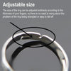 5 PCS Temperature Sensitive Discoloration Adjustable Open Ring(Heart Gem)