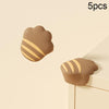 5 PCS Children Silicone Table Anti-Collision Protection Corners Guard(Claw Back Coffee)