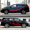 2 PCS/Set D-418 Dragon Totem Tribe Pattern Car Modified Decorative Sticker(Red)