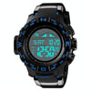 SKMEI 1380 Men Fashionable Outdoor 50m Waterproof Digital Watch Large Dial Sports Wrist Watch(Blue)