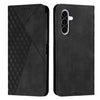 For Samsung Galaxy A36 5G Diamond Splicing Skin Feel Magnetic Leather Phone Case(Black)