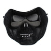 High Intensity Terrifying Evil Facepiece Skeleton Anti BB Bomb Face Mask with Elastic Bands(Black)