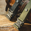 Maden S2001059 Men Retro Casual Weaving Adjustable Belt(Army Green)