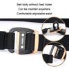 AWMN Men Casual Woven Stretch Sports Hook Buckle Belt, Length: 120cm(Army Green)