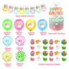 Easter Party Decoration Sequined Balloon Cake Flag Set, Size: Sequin Pull Flag Cake Insert