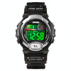 SKMEI 1450 Women Transparent Digital Watch 50m Waterproof Sports Watch with LED Light(Black)